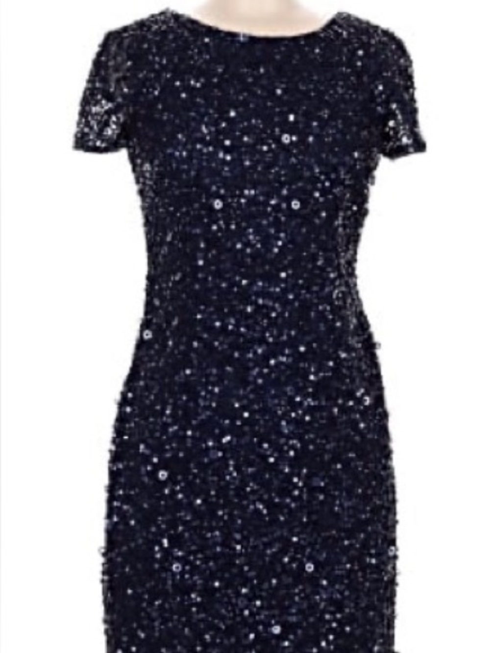 EUC VINTAGE ADRIANNA PAPELL PROM or Evening Purple Sequenced Lined Dress Sz 12P